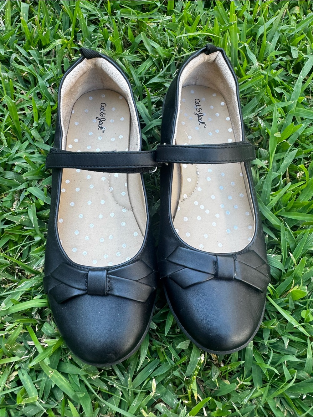 Cat & Jack Black Bow Mary Jane Shoes for Girls